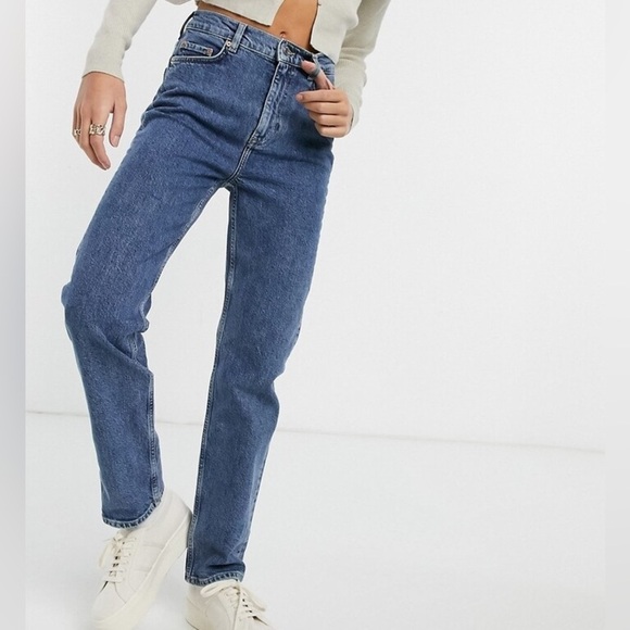 & Other Stories Favourite Cut cropped High Rise Straight Leg Jeans size 31 - Picture 2 of 15